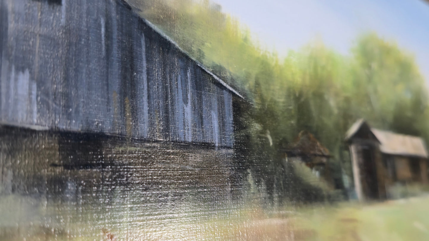 Michael DeFrancesco Original Oil Painting "The Mormon Farm"