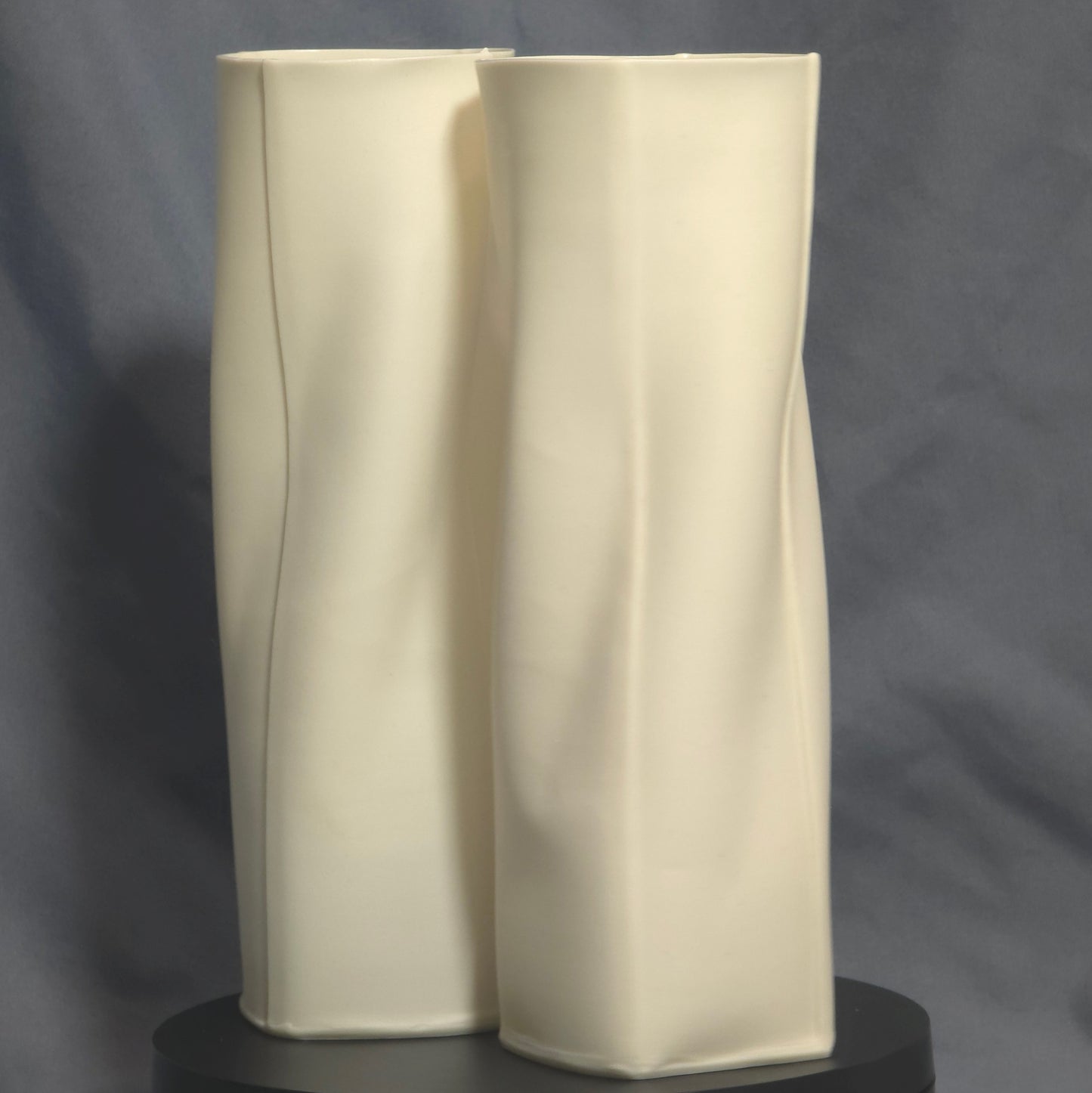 Pair of Inge Vincents Thinware Paper-Thin Danish Porcelain Vases
