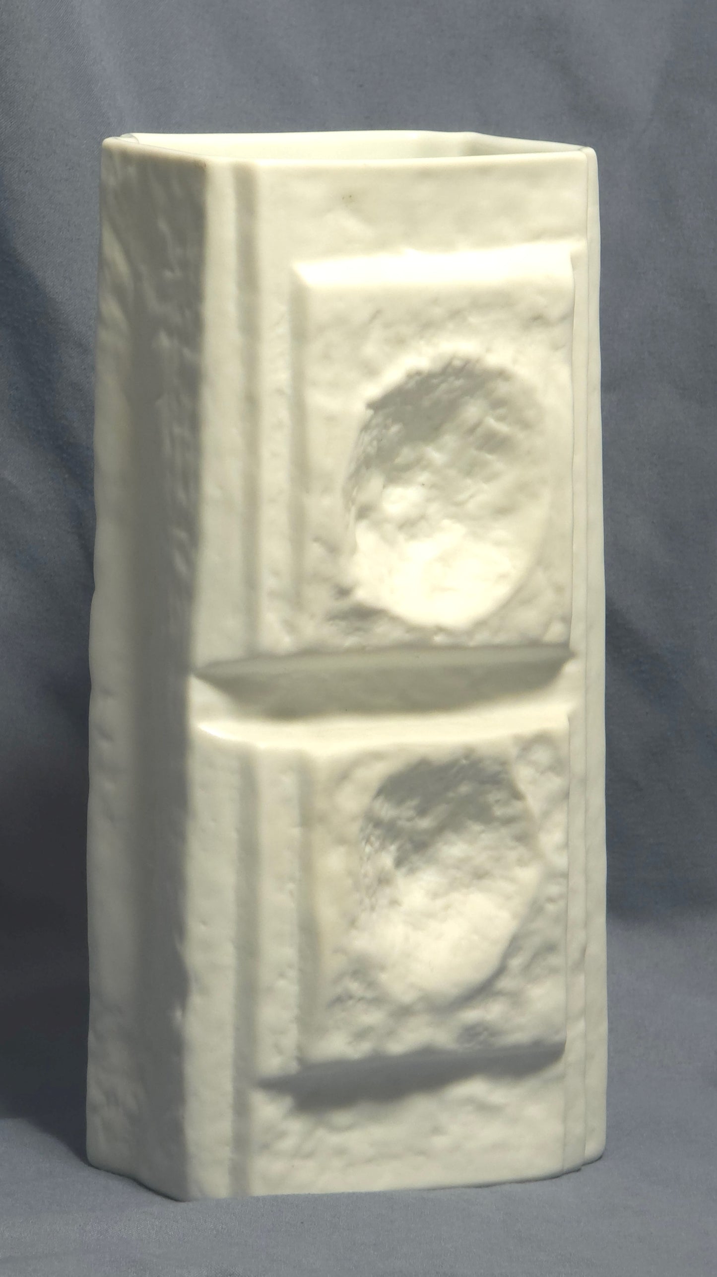 White Bisque Relief Vase by Martin Freyer for Rosenthal