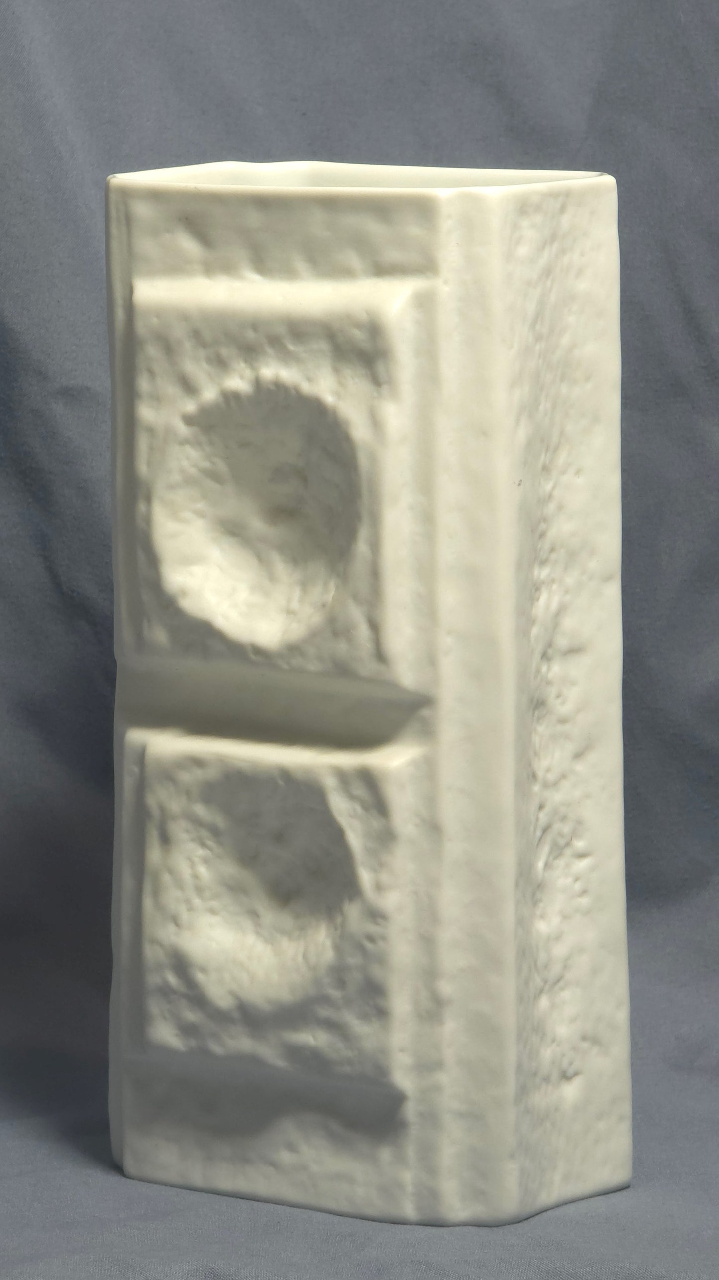White Bisque Relief Vase by Martin Freyer for Rosenthal